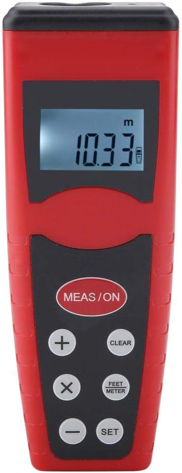 CP-3000 Ultrasonic Digital Laser Distance Meter Range Finder Back-lit Display