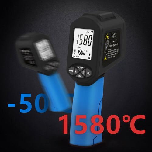 HoldPeak Infrared Thermometer -50°C to 1580°C, Non-Contact Dual Laser IR Gun