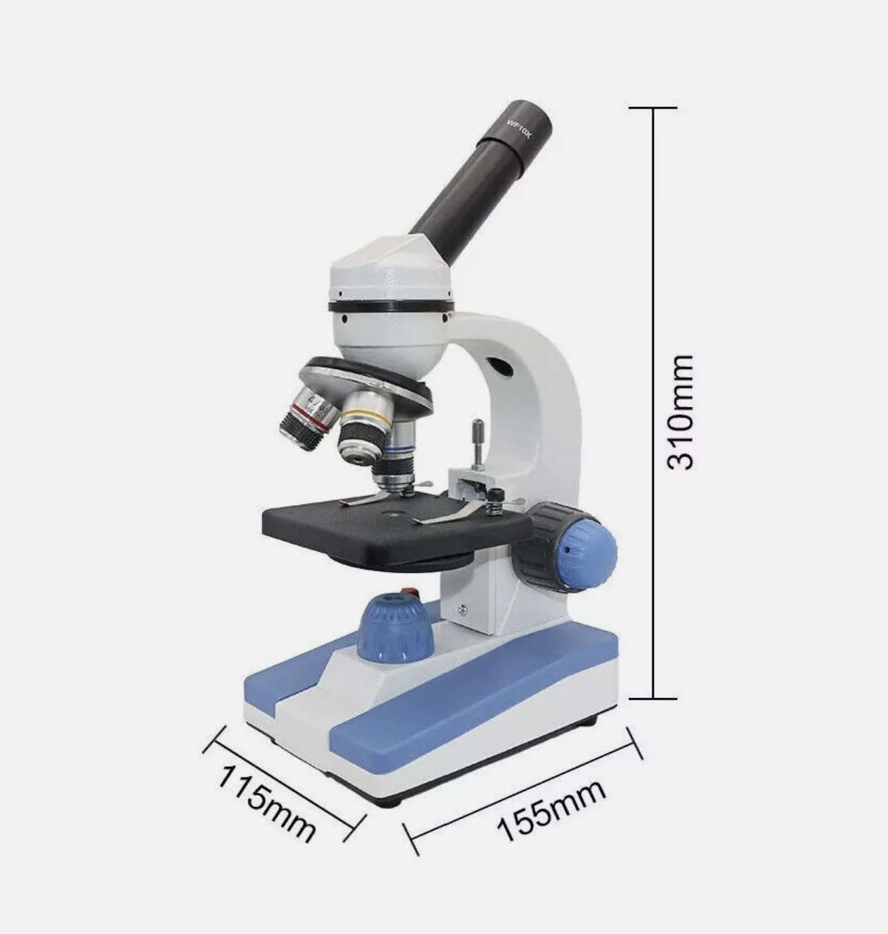 Microscope 40X-2000X Student Biological Smartphone Adapter Built in Lights