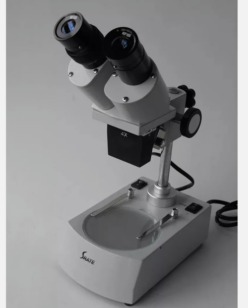 Microscope Binocular Stereo 40X Laboratory Scope 2 Built In Top & Bottom Lights