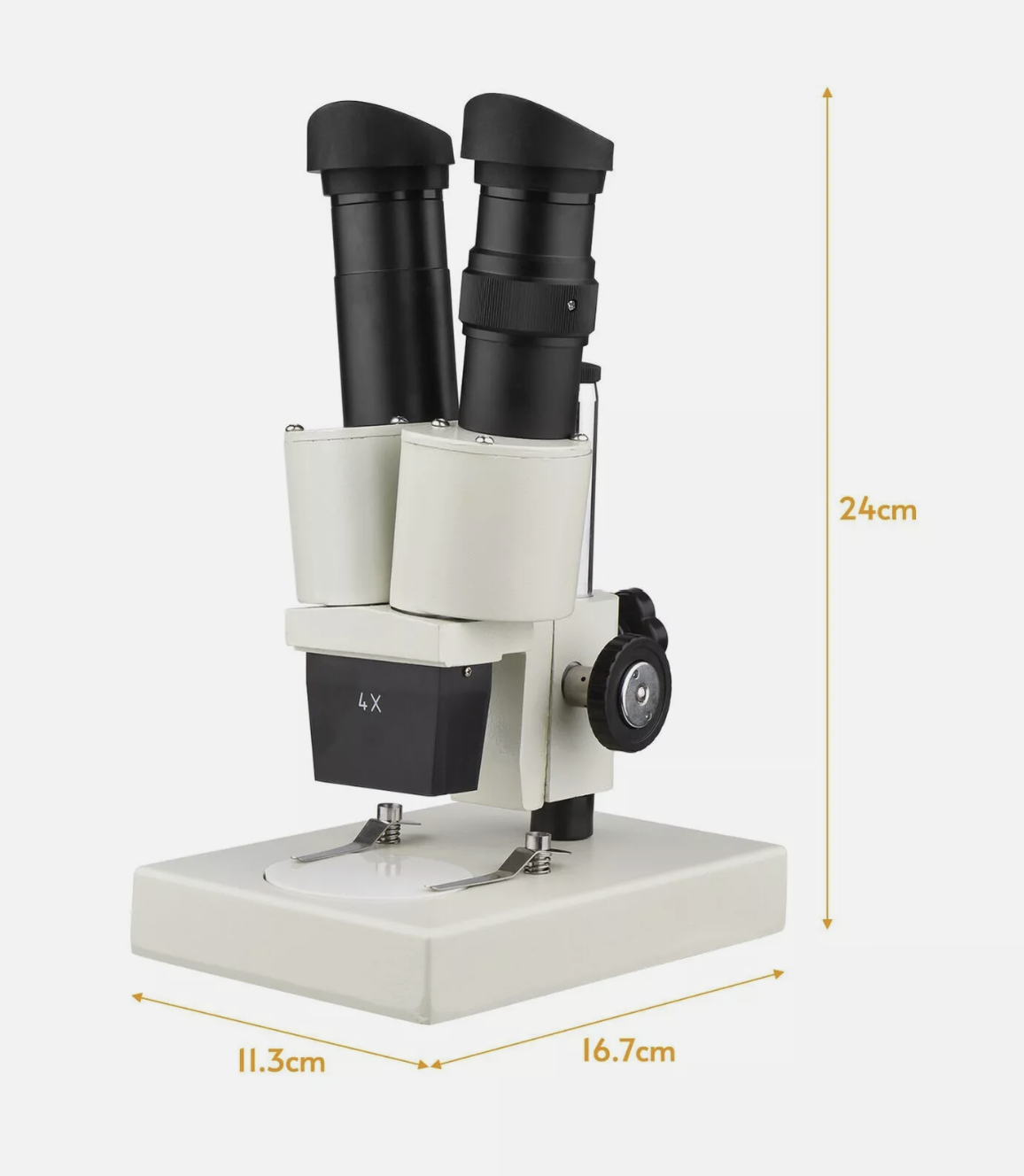 Microscope Binocular Stereo 20X 40X Laboratory Scope With LED Light Source