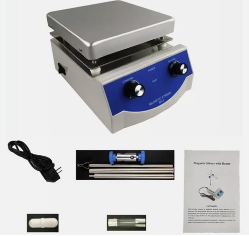 Magnetic Stirrer Hot Plate Stirring 3000ml 0 to 380℃ Dual Control Stir Bar SH-3