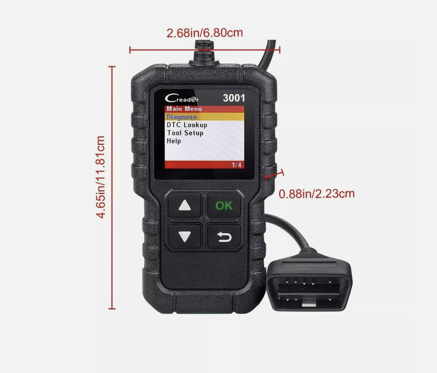 LAUNCH OBD2 EOBD Car Fault Code Reader Scanner Auto Engine Diagnostic Scan Tool