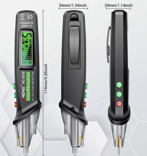 AC Voltage Detector Smart Non-Contact Voltage Tester Pen Meter Aneng VC1019