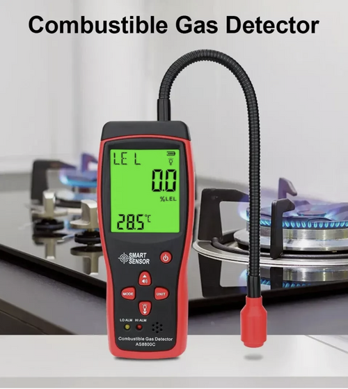 Combustible Gas Leak Detector 0-10000PPM Flammable Natural Methane