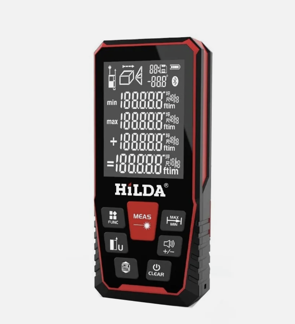 Hilda Laser Distance Rangefinder measuring 100M Range Ruler Tape Measure Tool