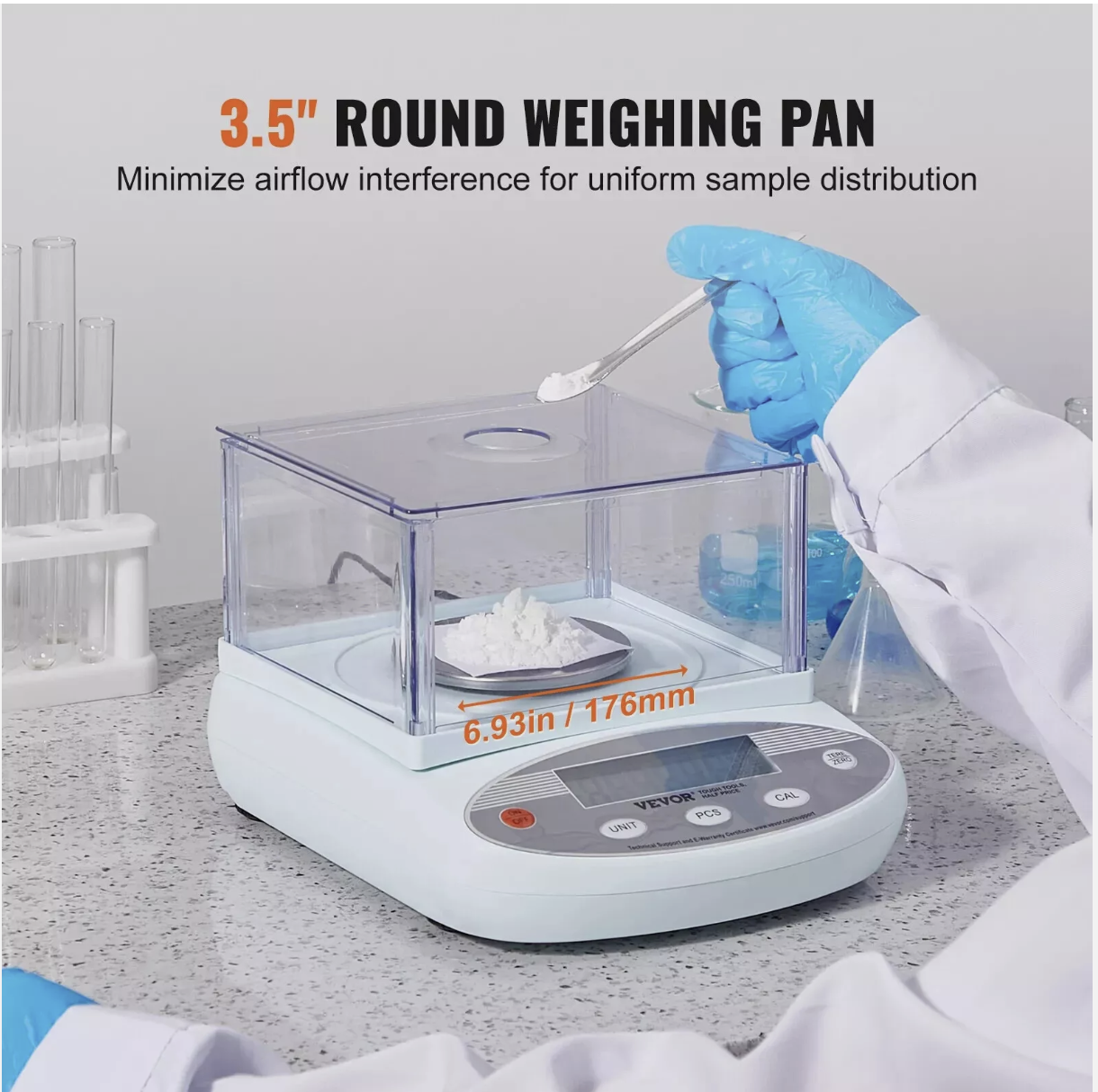 Electronic Scales Lab Balance 500g x 0.001g High Precision Analytical Weighing