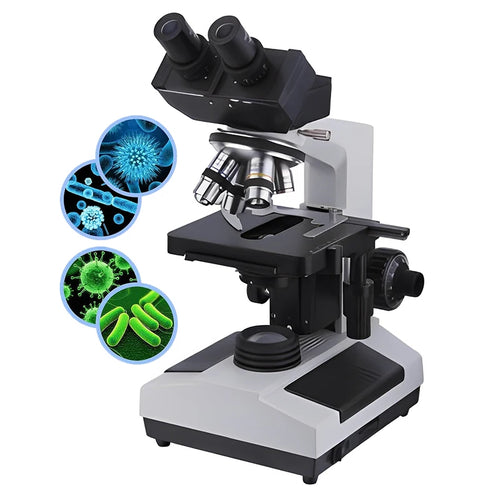 40X-1600X Binocular Compound Microscope Professional Lab Biological Microscope