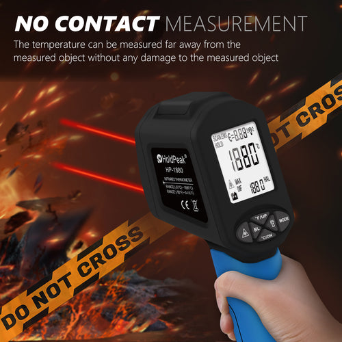 HOLDPEAK HP-1880 Infrared Thermometer -50~1880°C 50:1 D:S Laser Targeting