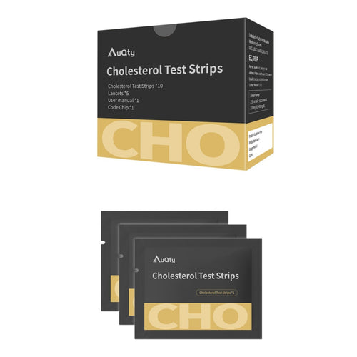 AuQty Cholesterol Test Strips - 20pcs with Lancets