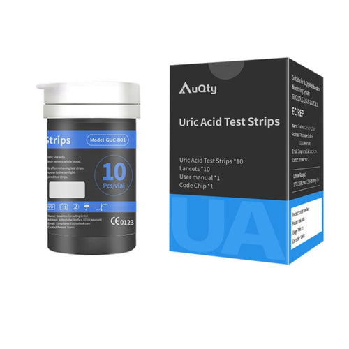 AuQty Uric Acid Test Strips - 20 pcs with Lancets