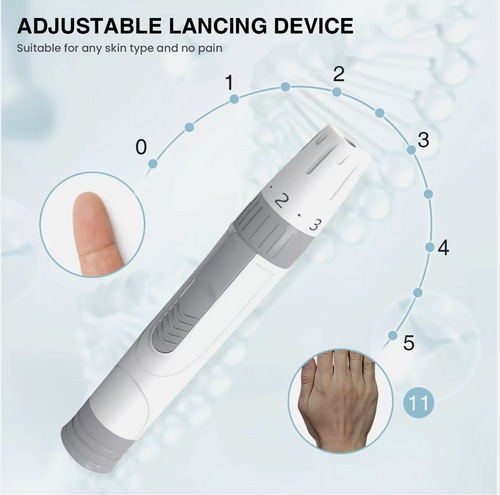 3-in-1 Blood Glucose, Cholesterol & Uric Acid Meter with Test Strips & Lancets