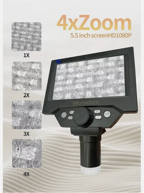 Microscope Digital 5.5 inch 50X-1000x Magnifier 1080P with 8 LED Magnifier