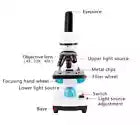 Microscope 200X Student Biological Top & Bottom LED Illuminated