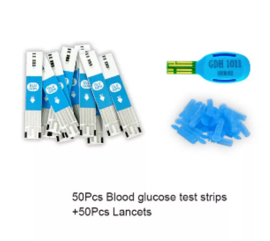 Blood Glucose Sugar Diabetes 50 Test Strips & 50 Lancets For ACCUGENCE PLUS PM800