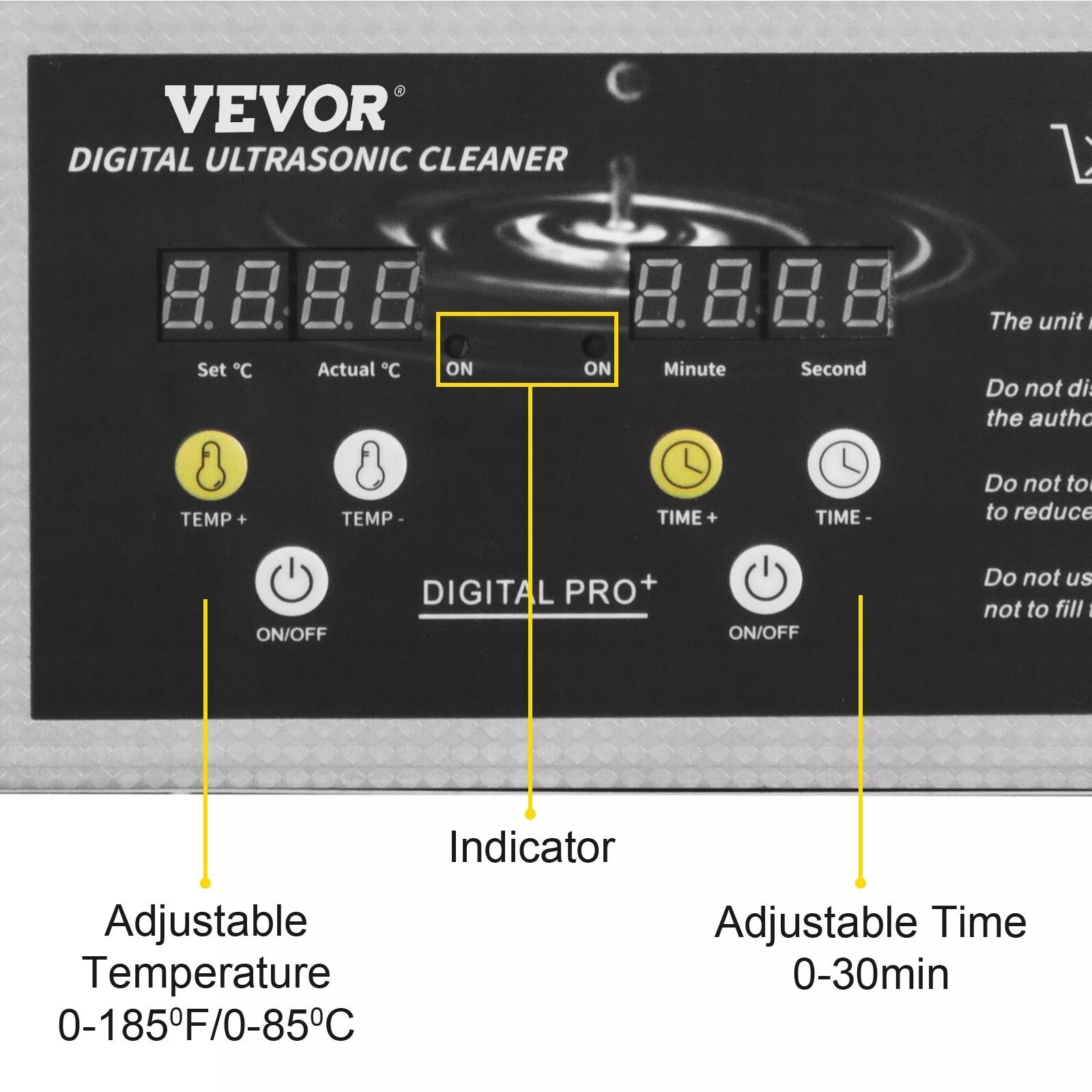 Ultrasonic Cleaner 3L with Timer & Heating Digital Sonic Cleaning Machine