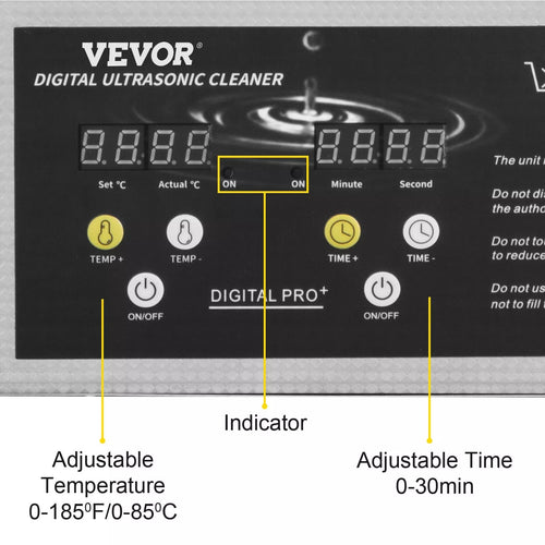 Ultrasonic Cleaner 3L with Timer & Heating Digital Sonic Cleaning Machine (Copy)