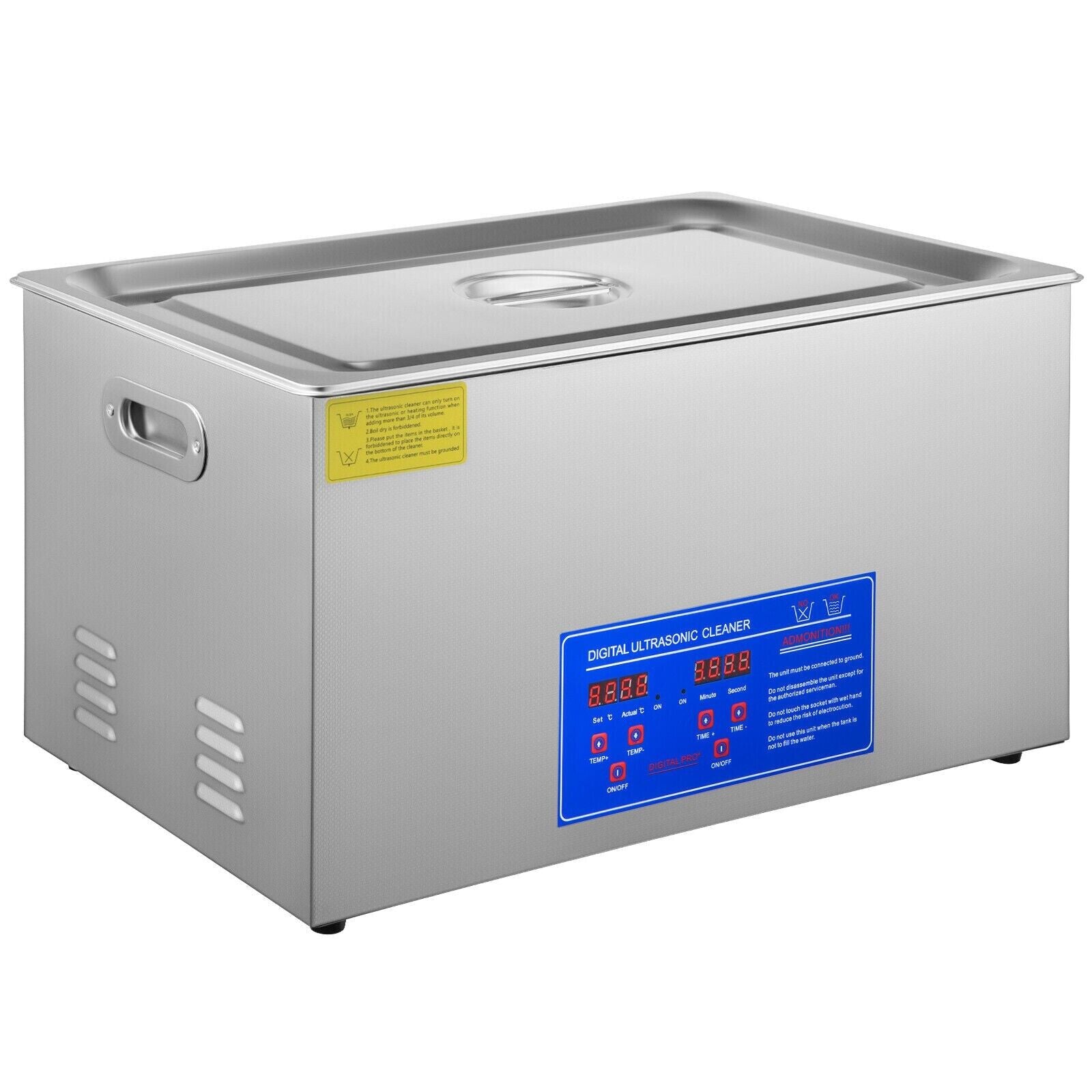 Ultrasonic Cleaning Bath 30L Digital Stainless Ultrasonic Cleaner Timer Heat