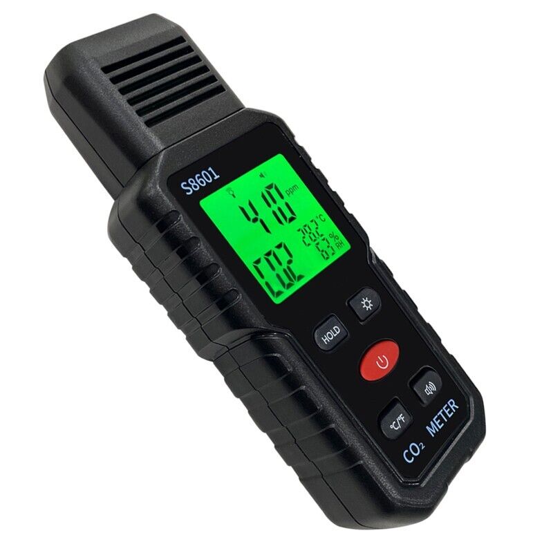 CO2 Carbon Dioxide Meter Tester Monitor Temperature & Humidity Detector