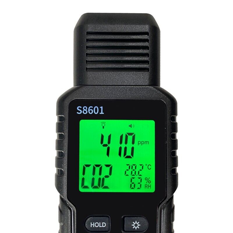 CO2 Carbon Dioxide Meter Tester Monitor Temperature & Humidity Detector