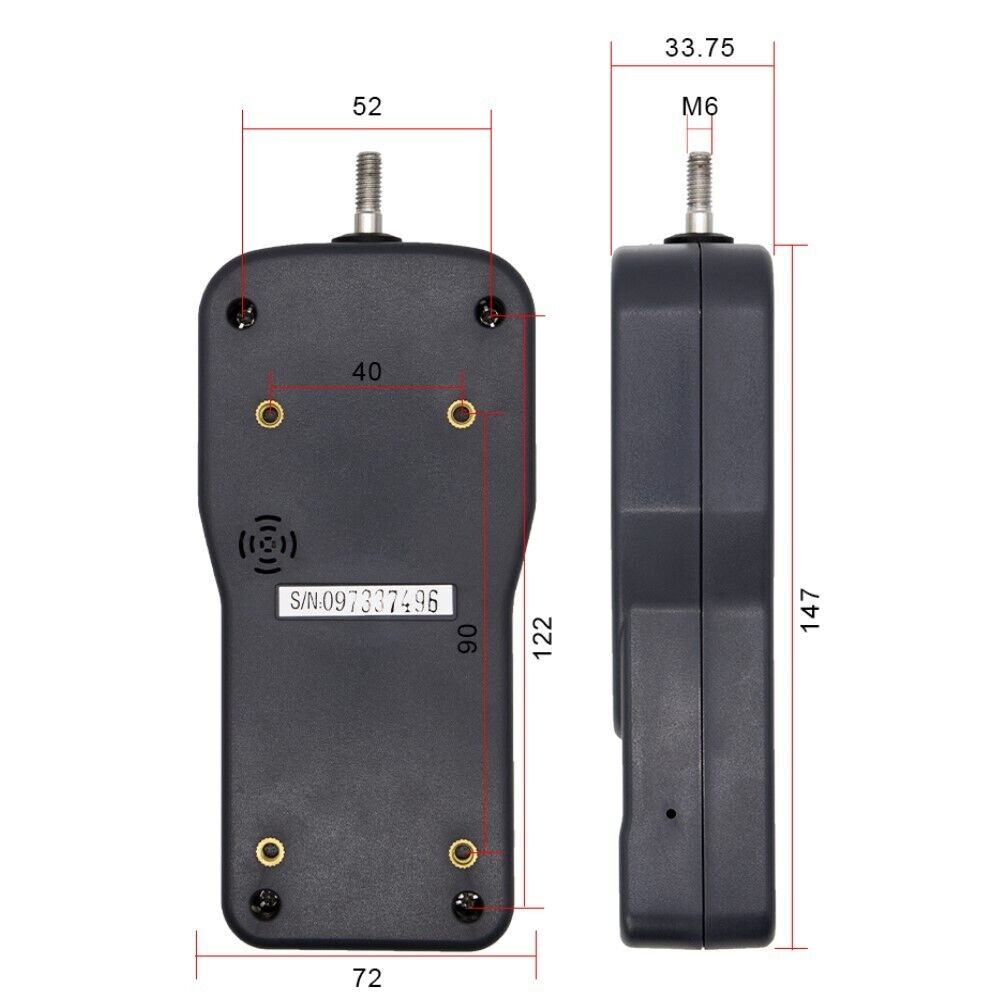 Digital Force Gauge Dynamometer Push Pull Force Tester Meter 0-10N