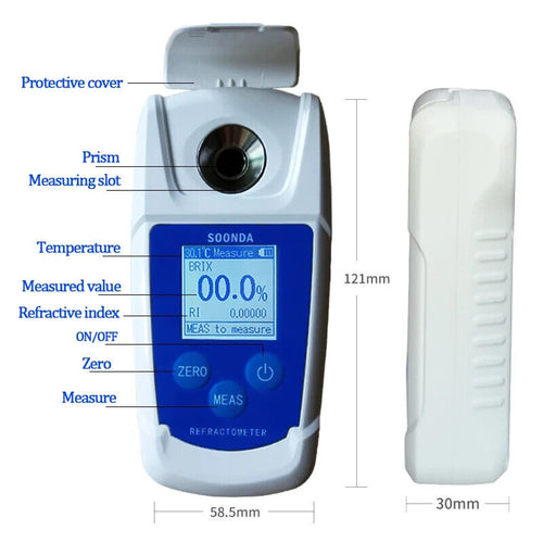 0‑32% Digital Brix Refractometer High Accuracy Beverage Brix Tester Meter