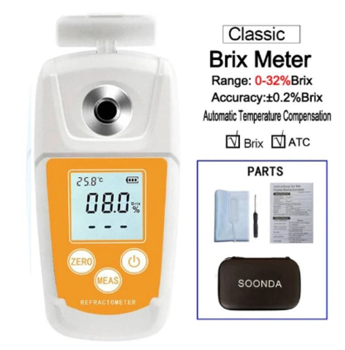 0‑32% Digital Brix Refractometer High Accuracy Beverage Brix Tester Meter