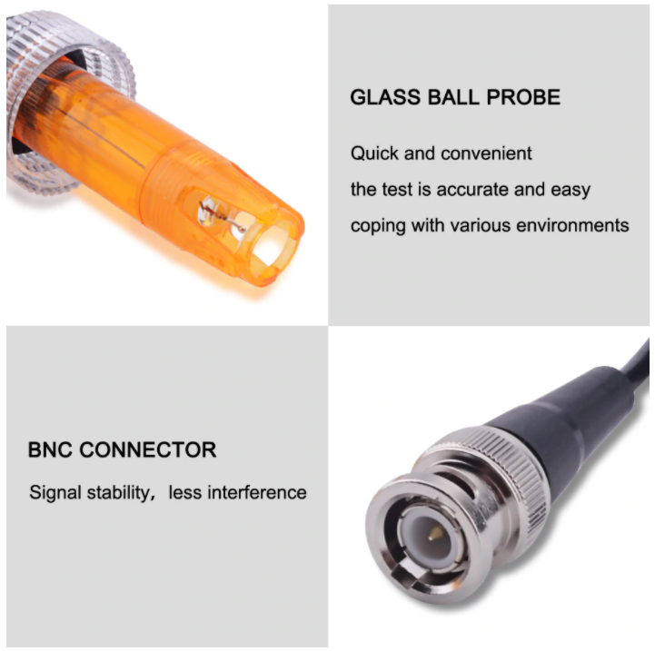 ORP Probe 3m Sensor Redox Electrode mV Meter Tester BNC Connecter