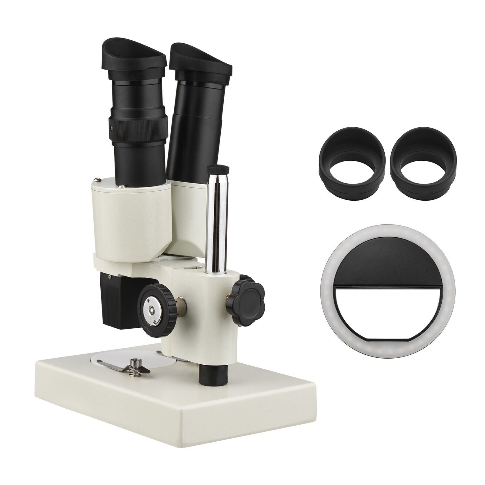 Microscope Binocular Stereo 20X 40X Laboratory Scope With LED Light Source