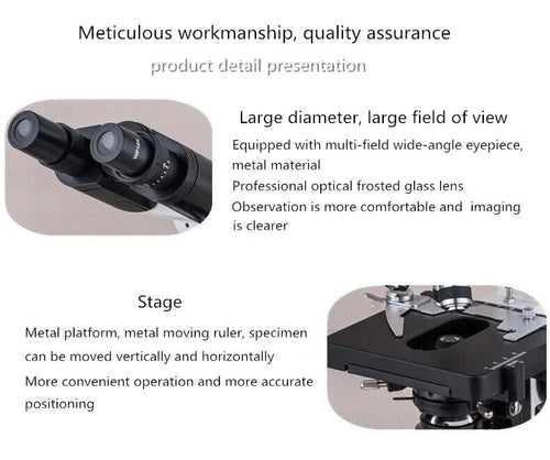 Binocular Compound Microscope 40X-1600X Professional Lab Scope