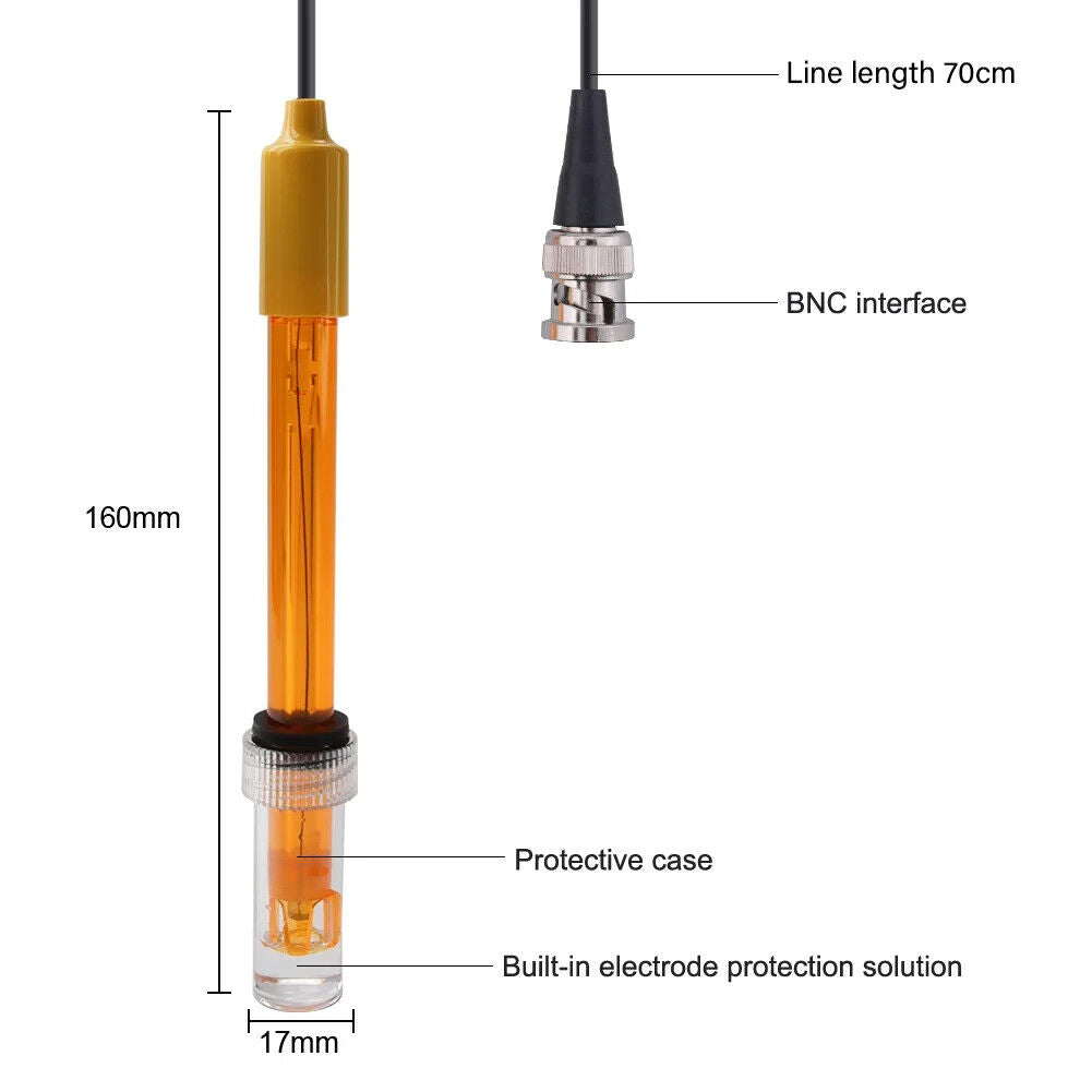 ORP Probe 3m Sensor Redox Electrode mV Meter Tester BNC Connecter