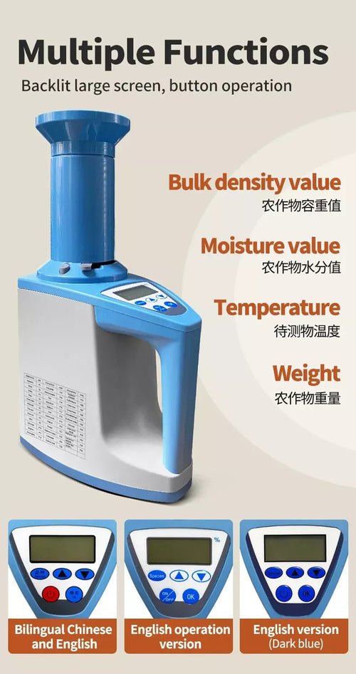 Grain Moisture Meter Measuring Instrument for Grains Coffee Bean & Rice