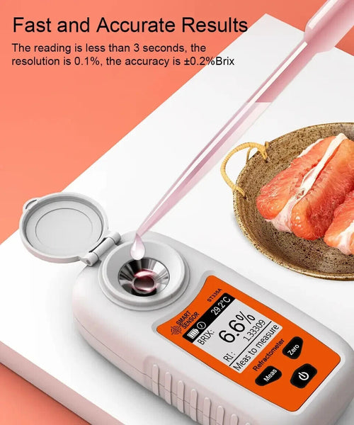 Brix 0-35% Digital Refractometer ATC Sugar Concentration Meter Tester