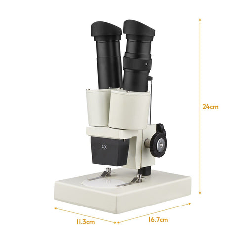 Microscope Binocular Stereo 20X 40X Laboratory Scope With LED Light Source