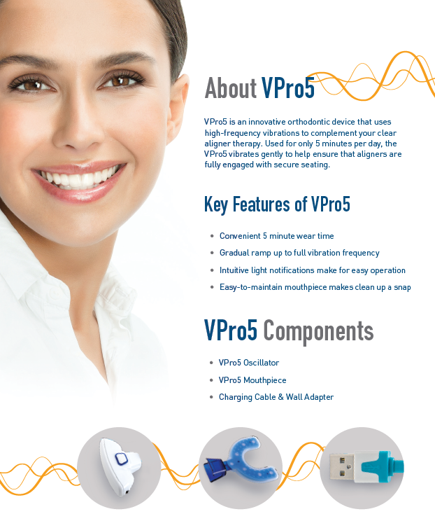 Teeth Orthodontic Braces and Aligner Vibration Treatment Technology Device Propel VPro5