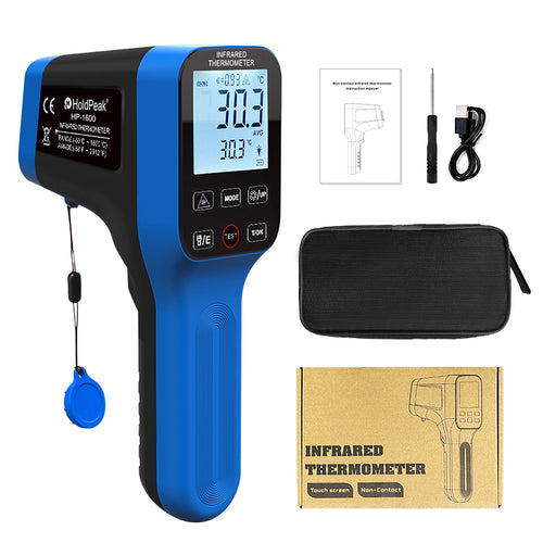 HoldPeak Non-Contact Infrared Thermometer -50℃ to 1600℃ High Accuracy