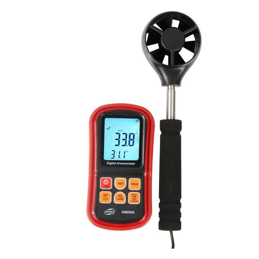 Anemometer Digital Wind Speed Velocity, Temperature & Flow Meter 45m/s GM8909