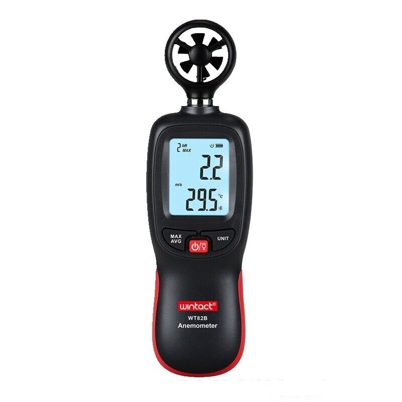 Digital Anemometer Wind Speed & Temperature Meter Air Flow Bluetooth W