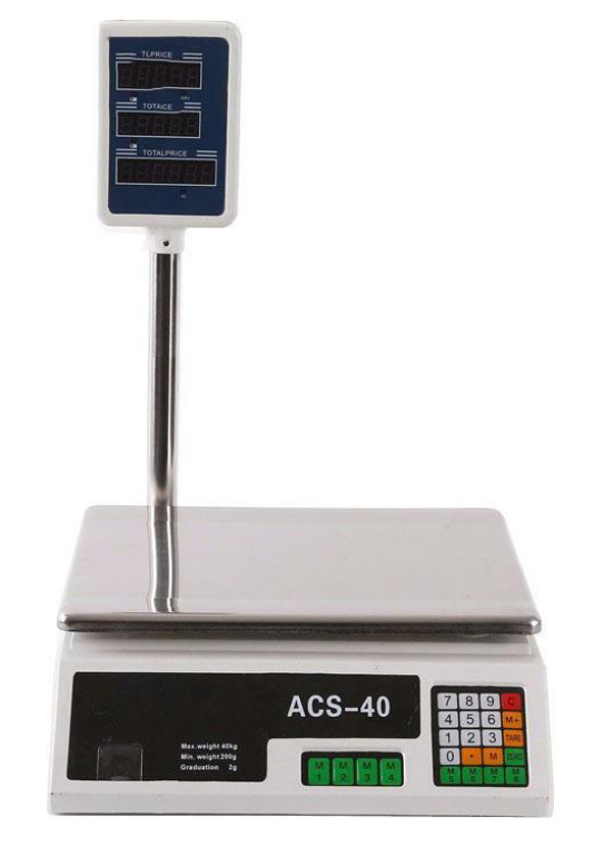 Digital Scales Price Computing Platform Electronic Balance Shop Postal 40kg x 5g