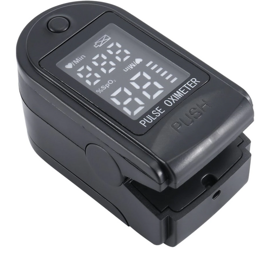 Finger Pulse Oximeter Blood Oxygen Saturation Monitor Heart Rate Meter Measure