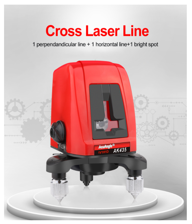 Laser Level 2 Line Red Beam Line 360 Degree Rotary Level Self-leveling