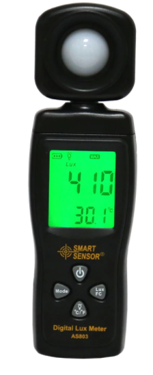 Light Meter Lux Meter Detector Measures 1-200,000 Digital LCD SMART SENSOR AS803