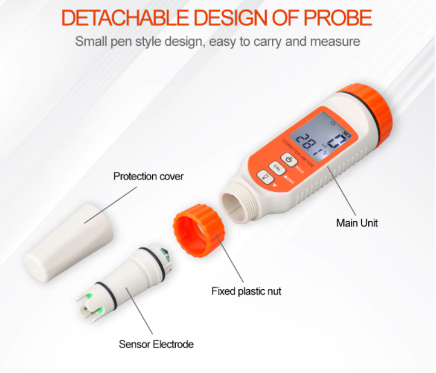 EC TDS Temperature Conductivity Water Quality Meter Analyzer Tester AR8011