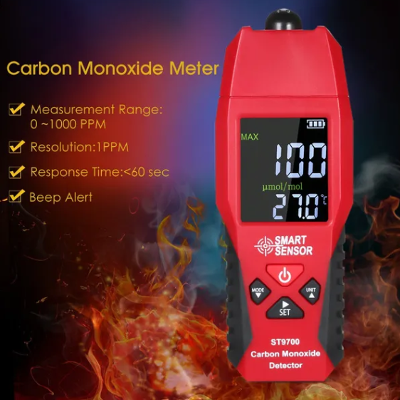 CARBON MONOXIDE METER CO GAS TESTER MONITOR DETECTOR GAUGE SMART SENSOR